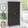Pemberly Row Bathroom Storage Cabinet with Doors in Vintage Black