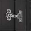 Pemberly Row Bathroom Storage Cabinet with Doors in Vintage Black