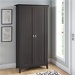 Pemberly Row Tall Storage Cabinet with Doors in Vintage Black
