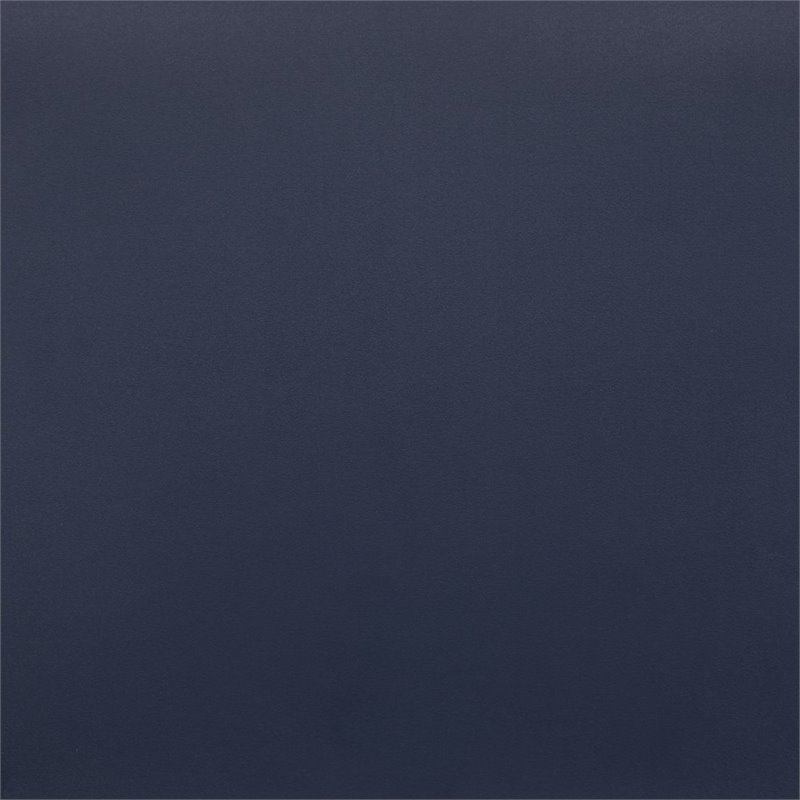 Pemberly Row Perforated Plastic Sled Base Stacking Chair in Navy