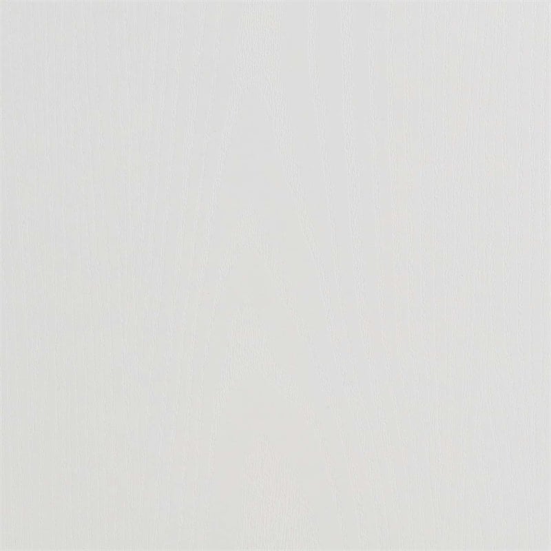 Pemberly Row Modern Deluxe Two-Drawer Desk in White Wood Finish