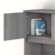 Pemberly Row Modern 72W Hutch in Platinum Gray - Engineered Wood