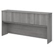Pemberly Row Modern 72W Hutch in Platinum Gray - Engineered Wood