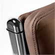 Pemberly Row High Back Contemporary Faux Leather Executive Office Chair in Tan
