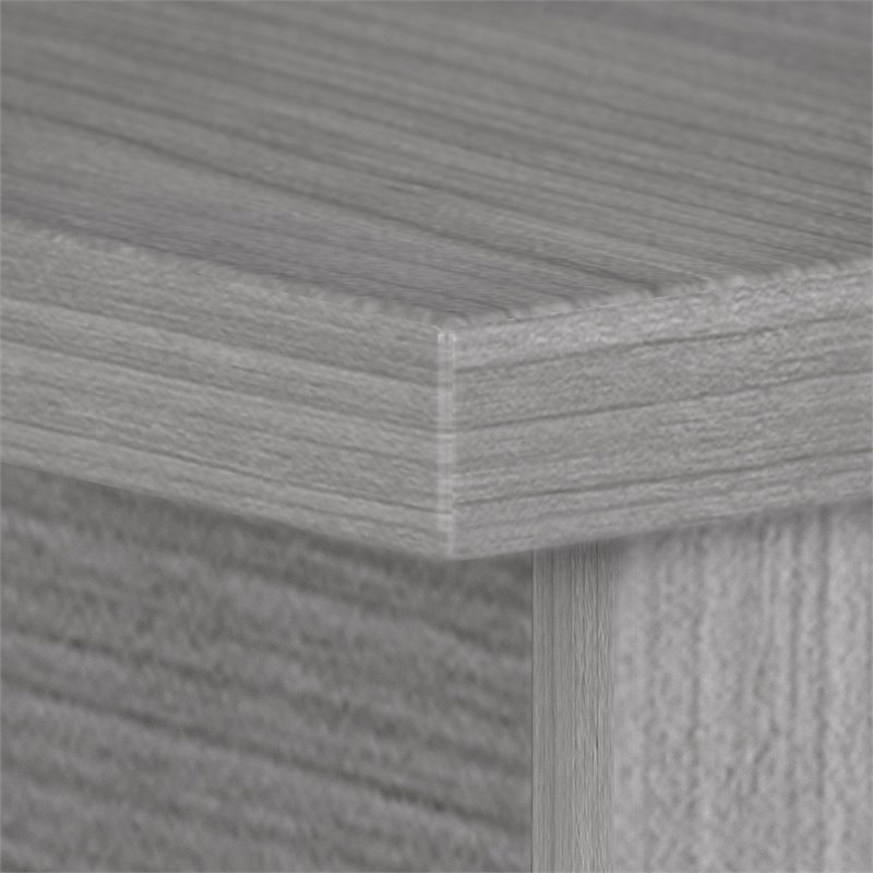 Pemberly Row 42W Desk Return in Platinum Gray - Engineered Wood
