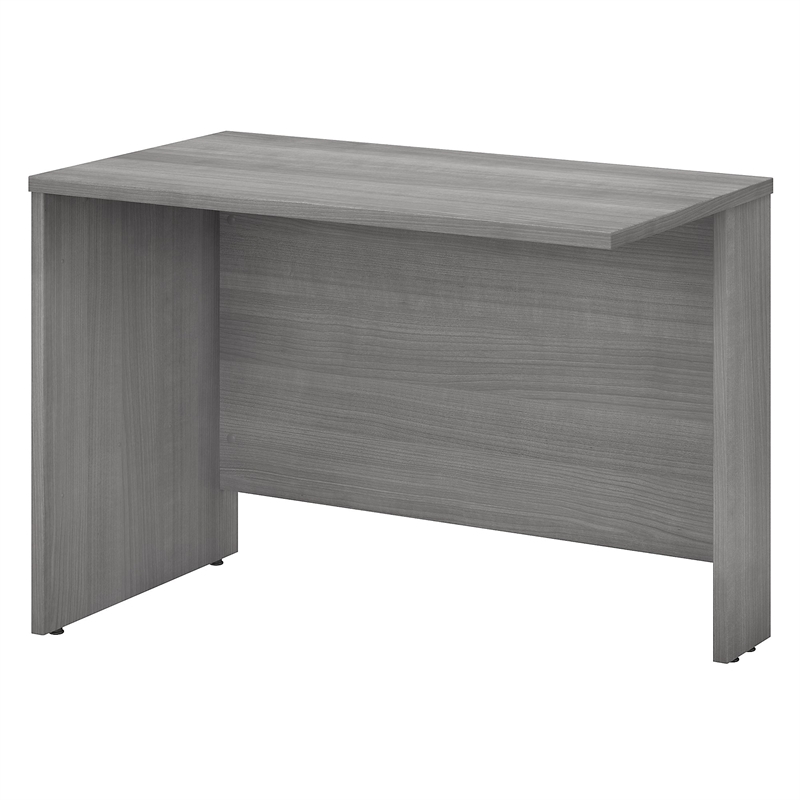 Pemberly Row 42W Desk Return in Platinum Gray - Engineered Wood