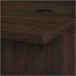 Pemberly Row 72W x 36D Executive Desk in Black Walnut - Engineered Wood