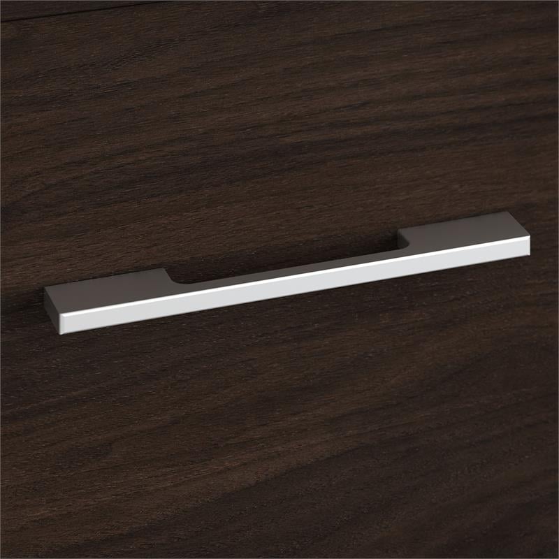 Pemberly Row 16W 2 Drawer File Cabinet in Black Walnut - Engineered Wood