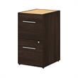 Pemberly Row 16W 2 Drawer File Cabinet in Black Walnut - Engineered Wood