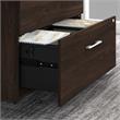 Pemberly Row 36W 2 Drawer Lateral File Cabinet in Black Walnut - Engineered Wood