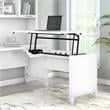 Pemberly Row 42W 3 Position Sit to Stand Return in White - Engineered Wood