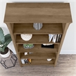 Pemberly Row Tall 5 Shelf Bookcase in Reclaimed Pine - Engineered Wood