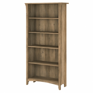 Pemberly Row Tall 5 Shelf Bookcase in Reclaimed Pine - Engineered Wood