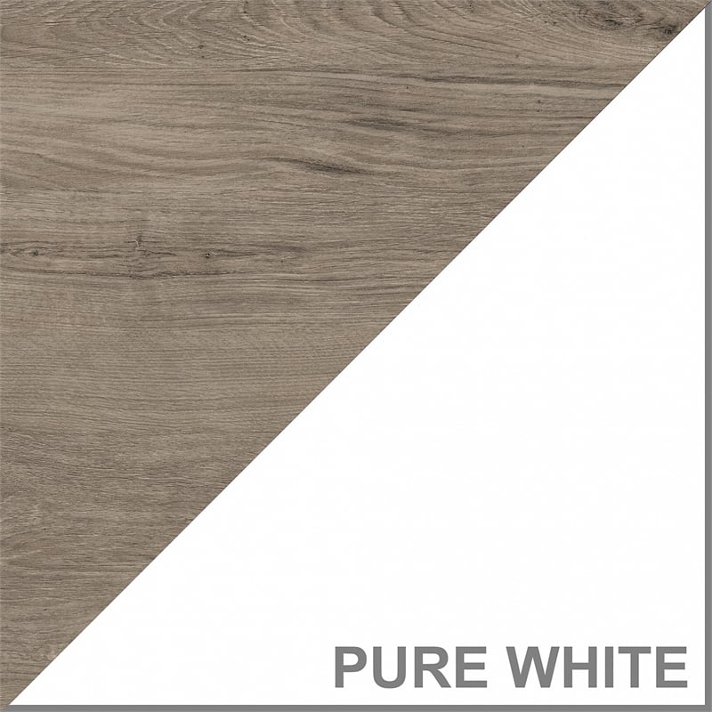 Pemberly Row 6 Cube Organizer in Pure White and Shiplap Gray - Engineered Wood