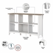 Pemberly Row 6 Cube Organizer in Pure White and Shiplap Gray - Engineered Wood