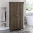 Pemberly Row Bathroom Storage Cabinet with Doors in Ash Brown - Engineered Wood