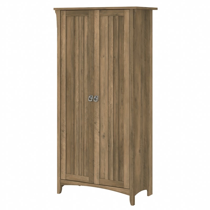 Pemberly Row Tall Storage Cabinet with Doors in Reclaimed Pine - Engineered Wood