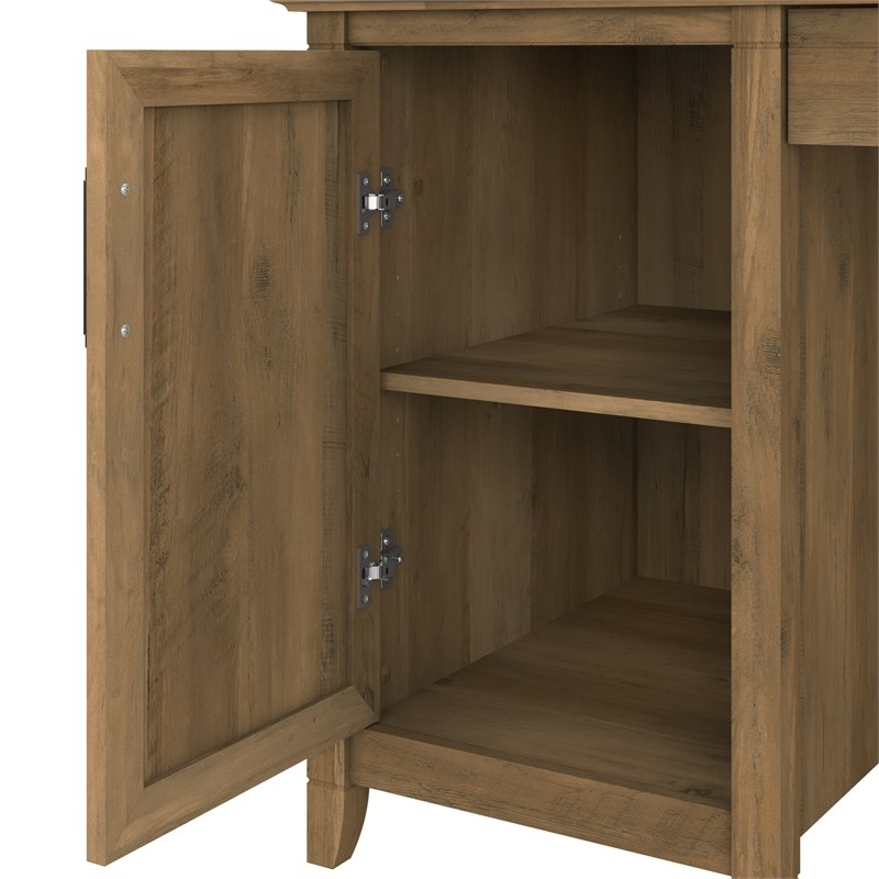 Pemberly Row 54W Computer Desk with Storage in Reclaimed Pine - Engineered Wood