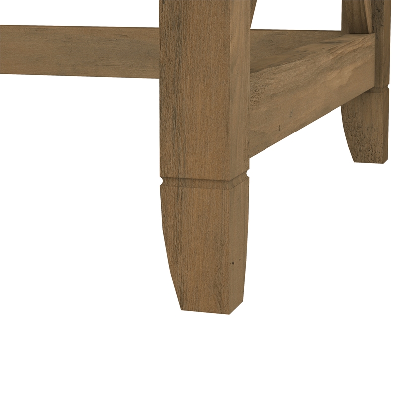Pemberly Row 60W L Shaped Desk in Reclaimed Pine - Engineered Wood