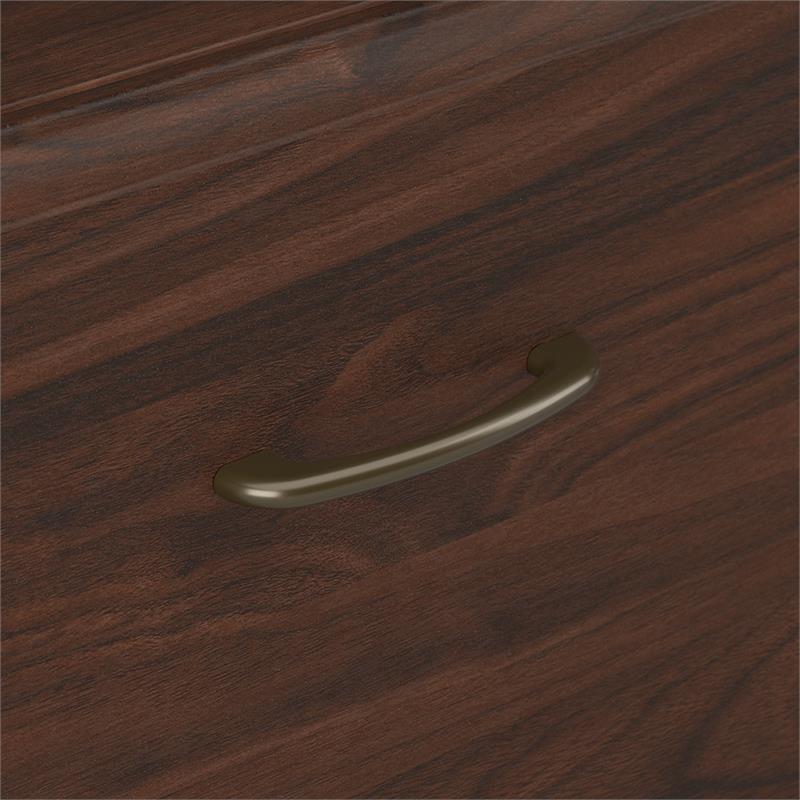 Pemberly Row 2 Drawer Lateral File Cabinet in Modern Walnut - Engineered Wood