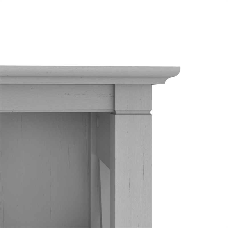 Pemberly Row 5 Shelf Bookcase Set of 2 in Cape Cod Gray - Engineered Wood