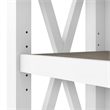 Pemberly Row Engineered Wood 5 Shelf Bookcase Set in Pure White and Shiplap Gray
