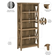 Pemberly Row 5 Shelf Bookcase Set of 2 in Reclaimed Pine - Engineered Wood