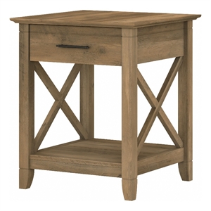 Pemberly Row Modern End Table with Storage in Reclaimed Pine