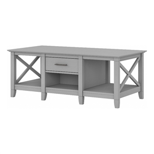 Pemberly Row Coffee Table with Storage in Cape Cod Gray - Engineered Wood
