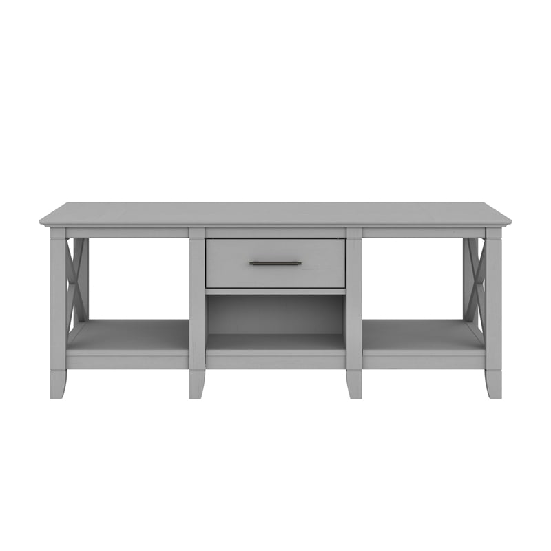 Pemberly Row Coffee Table with Storage in Cape Cod Gray - Engineered Wood