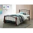 Pemberly Row Metal Platform Bed with Headboard Footboard Full Size in Black