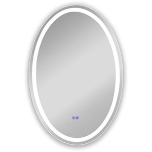Pemberly Row Back Lit Oval TouchScreen LED Mirror 3 42&quot Height