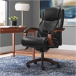 Pemberly Row Big & Tall Executive Office Chair Black Bonded Leather