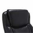 Pemberly Row Big & Tall Executive Office Chair Black Bonded Leather