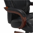 Pemberly Row Big & Tall Executive Office Chair Black Bonded Leather