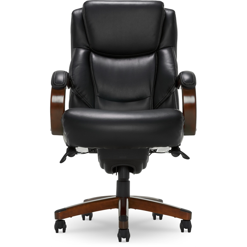 Pemberly Row Big & Tall Executive Office Chair Black Bonded Leather