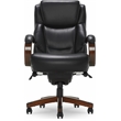 Pemberly Row Big & Tall Executive Office Chair Black Bonded Leather