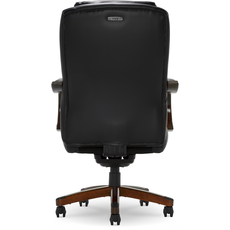 Pemberly Row Big & Tall Executive Office Chair Black Bonded Leather
