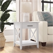 Pemberly Row End Table with Storage in Pure White Oak - Engineered Wood