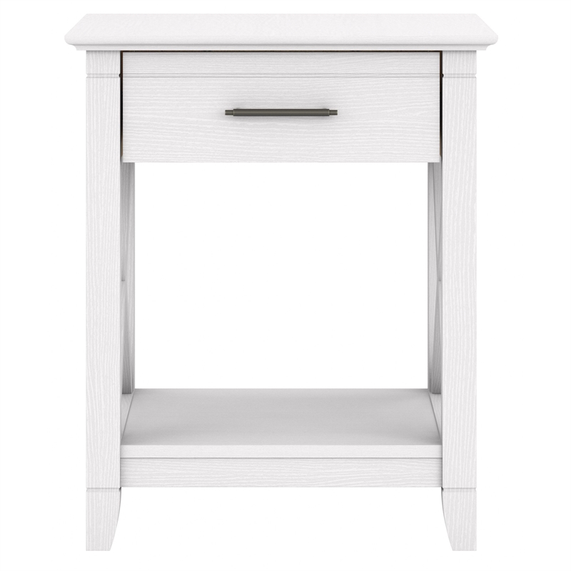 Pemberly Row End Table with Storage in Pure White Oak - Engineered Wood