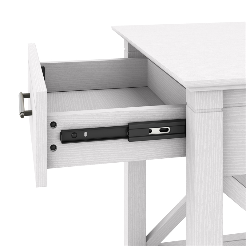 Pemberly Row End Table with Storage in Pure White Oak - Engineered Wood