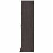 Pemberly Row Engineered Wood Universal Tall Narrow Storage Cabinet in Storm Gray
