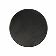 Pemberly Row Antique Round Rubber Wood Dining Table in Wirebrushed Black