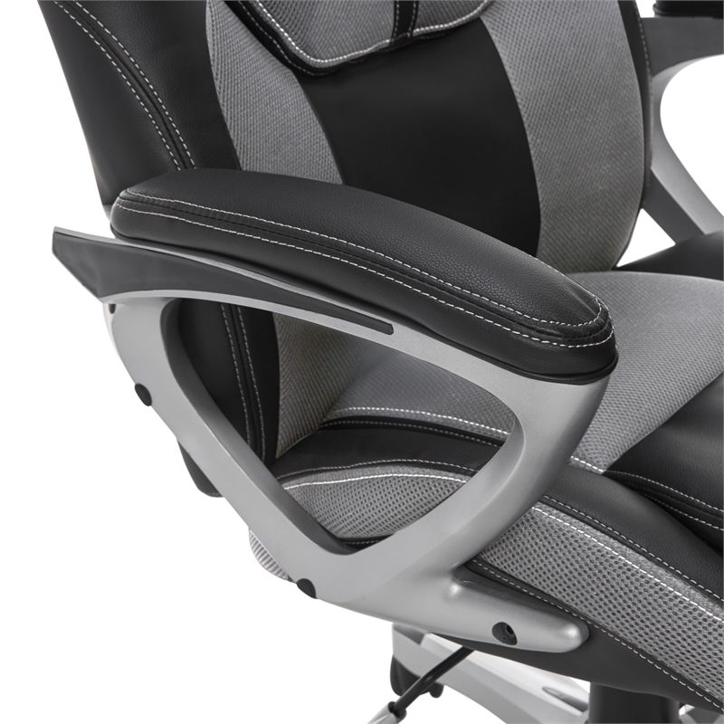 Pemberly Row Contemporary Executive Office Chair Gray Finish