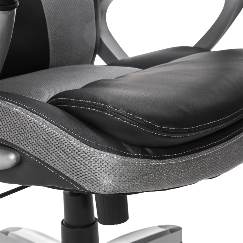 Pemberly Row Contemporary Executive Office Chair Gray Finish