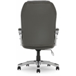 Pemberly Row Contemporary Faux Leather Executive Office Chair in Gray