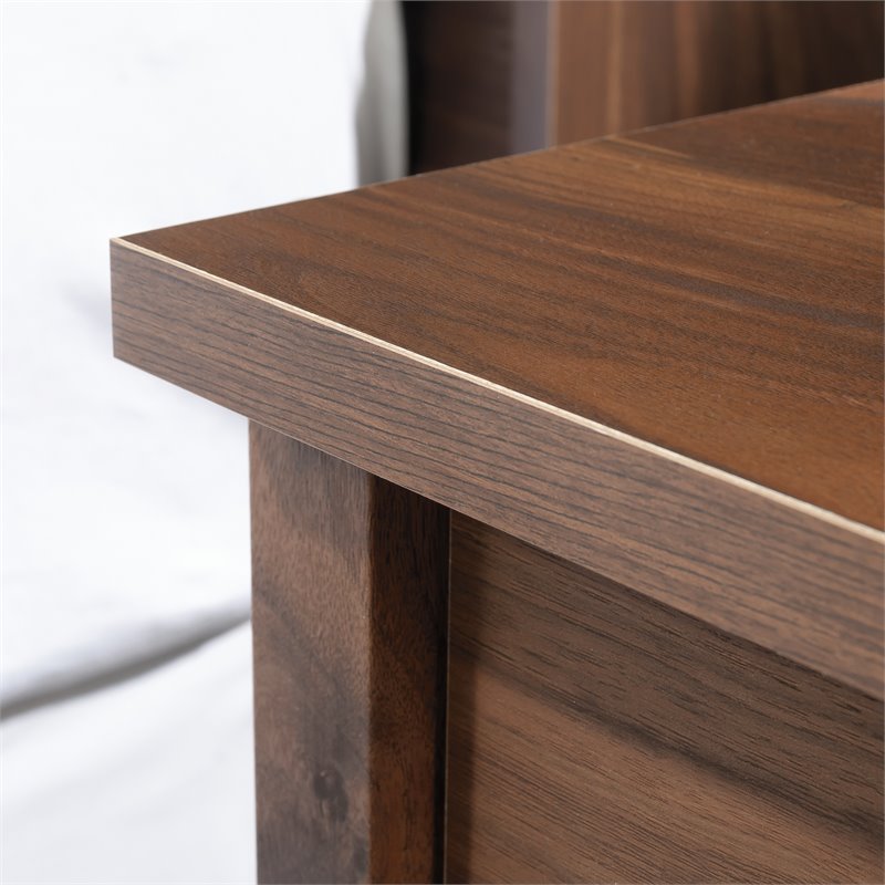 Pemberly Row Modern Engineered Wood Night Stand in Grand Walnut