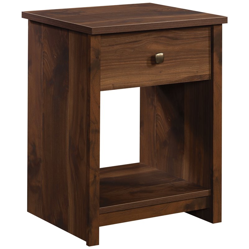 Pemberly Row Modern Engineered Wood Night Stand in Grand Walnut