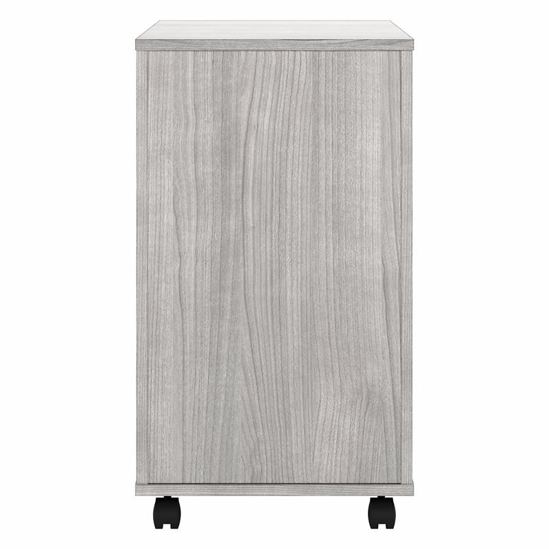 Pemberly Row 2 Drawer Mobile File Cabinet in Platinum Gray - Engineered Wood