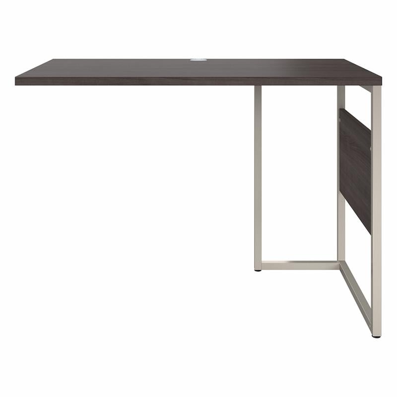 Pemberly Row 42W x 24D Desk Return / Bridge in Storm Gray - Engineered Wood